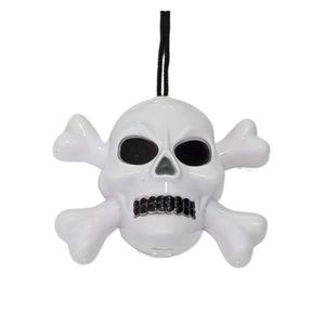 Colar De Halloween Caveira Pisca Pisca - 1 Unidade