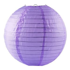 Lanterna Luminária Oriental De Tecido Lilás - 30cm