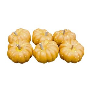 Decoração Halloween Abóbora Mini Sergipana - 6 Unidades