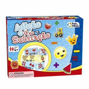 Jogo Pedagógico Adição E Subtração - 72 Peças