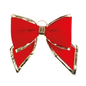 Decoração Laço Vermelho De Veludo Com Borda 30cm - 1 Unidade
