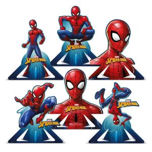 Decoração De Mesa Homem Aranha - 6 Itens