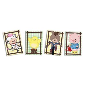 Cartaz Decorativo Fazendinha 31cm X 21cm - 4 Unidades