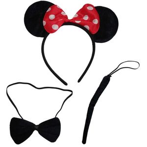 Kit Minnie Com Tiara Gravata E Rabo