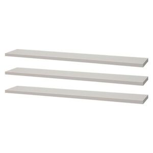 Kit 3 Prateleiras Com Suporte Invisível 60x15 Cm Branco