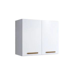 Armário Aéreo Cristal 2 Portas Arte Móveis Branco