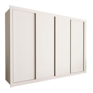 Guarda Roupa 4 Portas De Correr 4 Gavetas Nápoli Minastex Branco