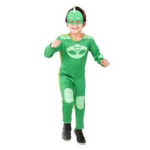 Fantasia Lagartixo Infantil Pj Masks Longa Com Máscara Tamanho G