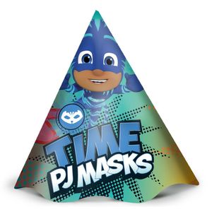 Chapéu De Aniversário Pj Masks - 12 Unidades