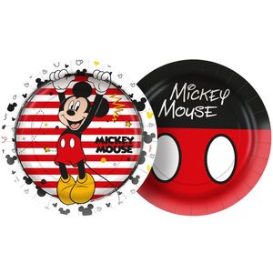 Prato Redondo Mickey Mouse 18cm - 12 Unidades