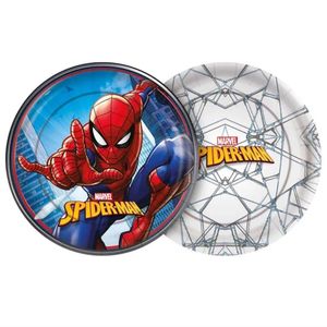 Prato Redondo Homem Aranha 18 Cm - 8 Unidades
