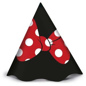 Chapéu De Aniversário Laço Da Minnie - 8 Unidades