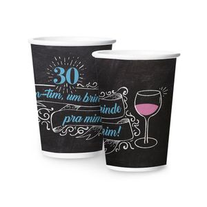 Copo De Aniversário 30 Anos - 8 Unidades