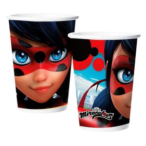 Copo De Papel Ladybug - 180ml - 12 Unidades