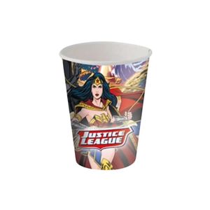 Copo De Papel Liga Da Justiça 200ml - 8 Unidades