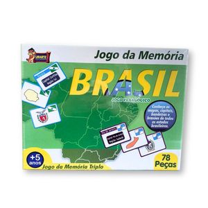 Jogo Da Memória Pedagógico Triplo Brasil