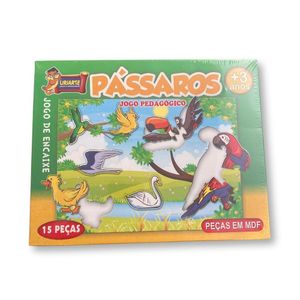 Jogo De Encaixe Pedagógico Pássaros