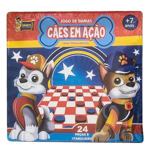 Jogo De Tabuleiro Damas Cães Em Ação