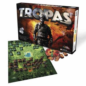 Jogo De Tabuleiro Estratégico Tropas - 154 Peças