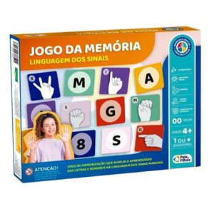 Jogo Da Memória Pedagógico Didático Línguagem De Sinais - Pais E Filhos