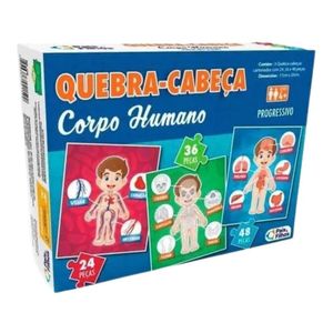 Quebra-cabeça Progressivo Corpo Humano-pais E Filhos