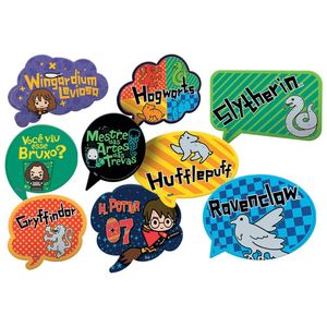 Plaquinhas Divertidas Harry Potter Kids - 9 Unidades