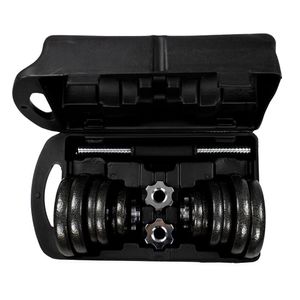 Kit Anilhas + Halteres Gallant Na Maleta 20Kg Elite Cromado (GDB20R1A-PT)