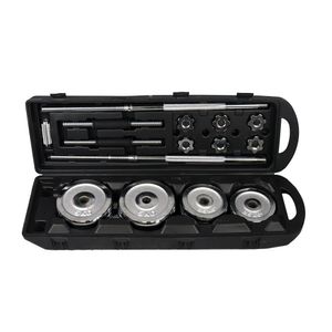 Kit Anilhas + Halteres Gallant Na Maleta 50Kg Elite Cromado (GDB50R1A-CR)