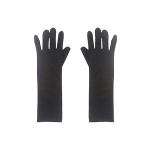 Kit 10 Pares De Luvas Médias Para Fantasias - 30cm Cor Preto