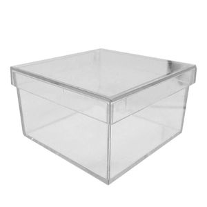Caixa Acrílica Transparente 7cm X 7cm - 6 Unidades