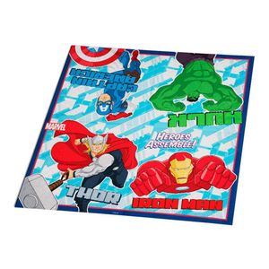 Guardanapo De Papel Estampado Vingadores - 16 Unidades