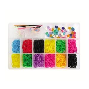 Kit Pulseira De Elástico Com Caixa Organizadora P Euqfiz