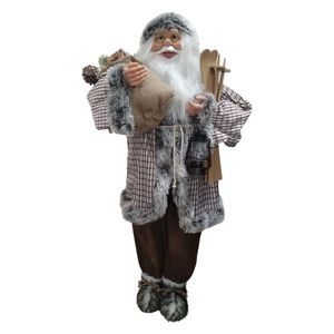 Boneco Papai Noel Em Pé Com Ski - 110cm