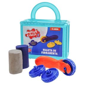 Kit Massinha De Modelar Maleta Divertida Ferramentas Estrela