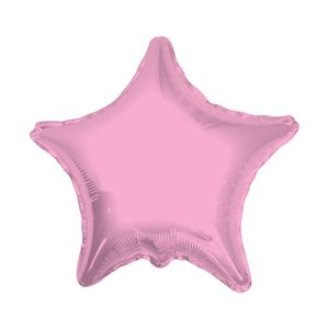 Balão Metalizado Estrela Rosa - 18 Polegadas