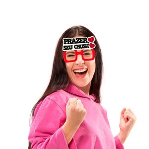 Óculos De Carnaval Sem Lentes - Prazer Seu Crush