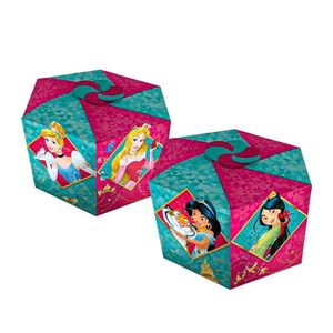 Caixa Surpresa Sextavada Princesas Disney - 8 Unidades