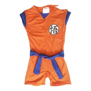 Fantasia Goku Dragon Ball Infantil Com Faixa E Braceletes Tamanho P