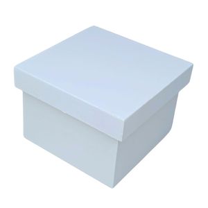 Caixa Pequena Para Lembrancinhas Em Mdf (7x7x5,5) Branco