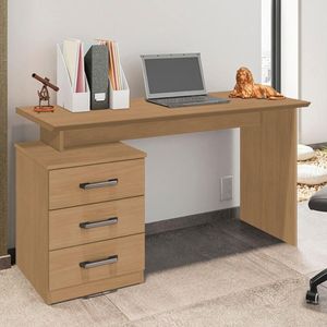 Mesa Escritório 3 Gavetas Brazzaville Nature