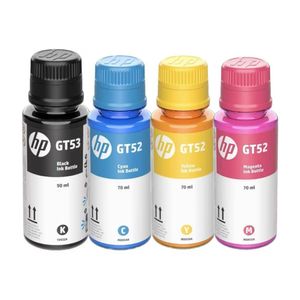 Kit 4 Refil Tinta Impressora HP 52 GT52 + 53 GT53 GT51 Original Deskjet GT 5822 416 116 517