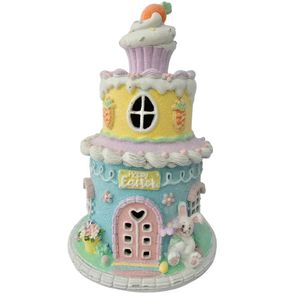 Casa Decorativa Bolo Páscoa - Led 27cm