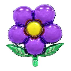 Balão Metalizado De Flores Coloridas - 21 Polegadas Cor Lilás