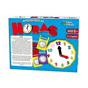 Relógio Infantil Aprendendo As Horas - Pais E Filhos