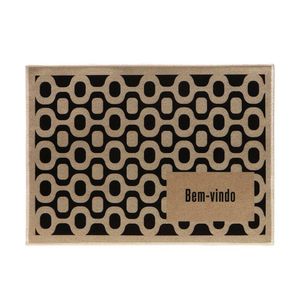 Tapete De Porta Estampado Bem Vindo Berlim