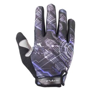 Luva Bike Antishock Poker Gel Dedo Longo Motion - Ptomar - M