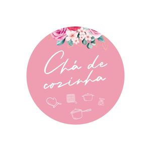 Adesivos Personalizados Chá De Cozinha 5x5cm Rosa