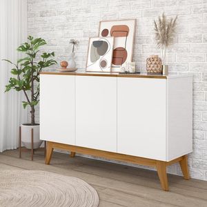 Buffet Ares Lux 03 Portas Branco Tebarrot