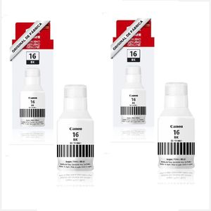 Kit Refil De Tinta Canon Gi-16 2x Un Preto Original Gi16 G16 Bk Gx5010 Gx6010 Gx7010