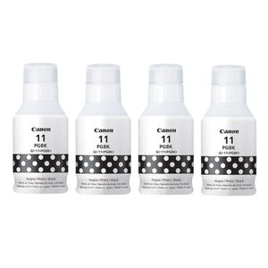 Kit Tinta Original Canon Gi-11 Gi11 G11 4un Preto P/impressora G3160 G2160 G-3160 G-2160